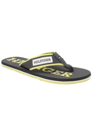 DARK ASH Tommy Hilfger Patch Hilfiger Beach Sandal Fm0fm05024 Pty - Tommy Hilfiger Sandaler  - 8720646935901