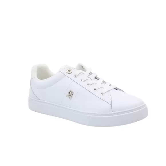 Hvid Tommy Hilfiger Essential Court Fw0fw07685 Ybs - Tommy Hilfiger Sneakers - 8720646012558