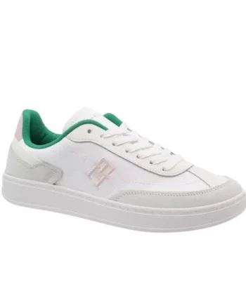 Hvid Tommy Hilfiger Heritage Court Fw0fw078890k4 - Tommy Hilfiger Sneakers  - 8720646928545