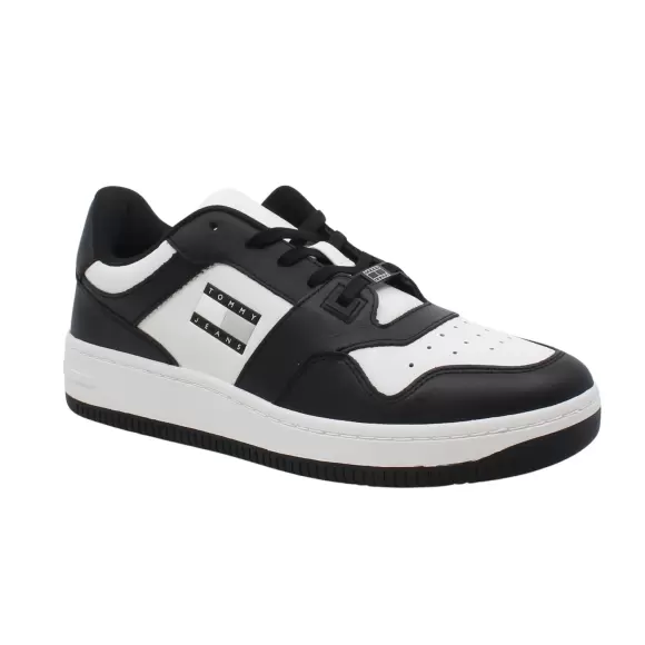 Sort Tommy Hilfiger Tjm Basket Leather Em0em01378 Bds - Tommy Hilfiger Sneakers - 8720646958269